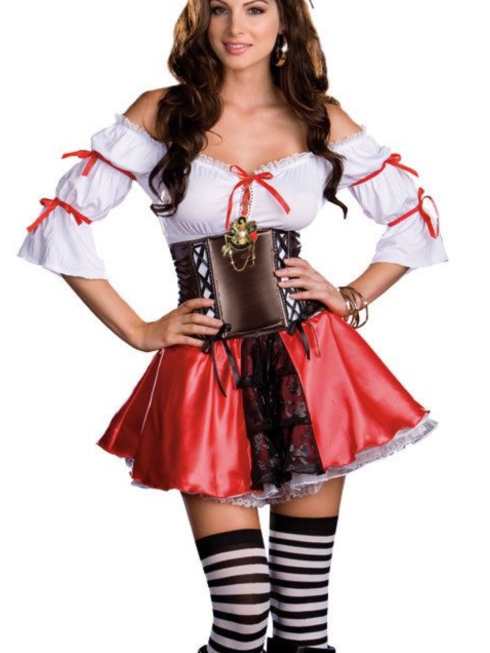 SPIRIT Pirate Plunder Down Under Adult Costume Dress - Size S